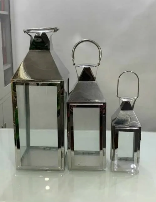 3-PC Hurricane Candle Lantern Set