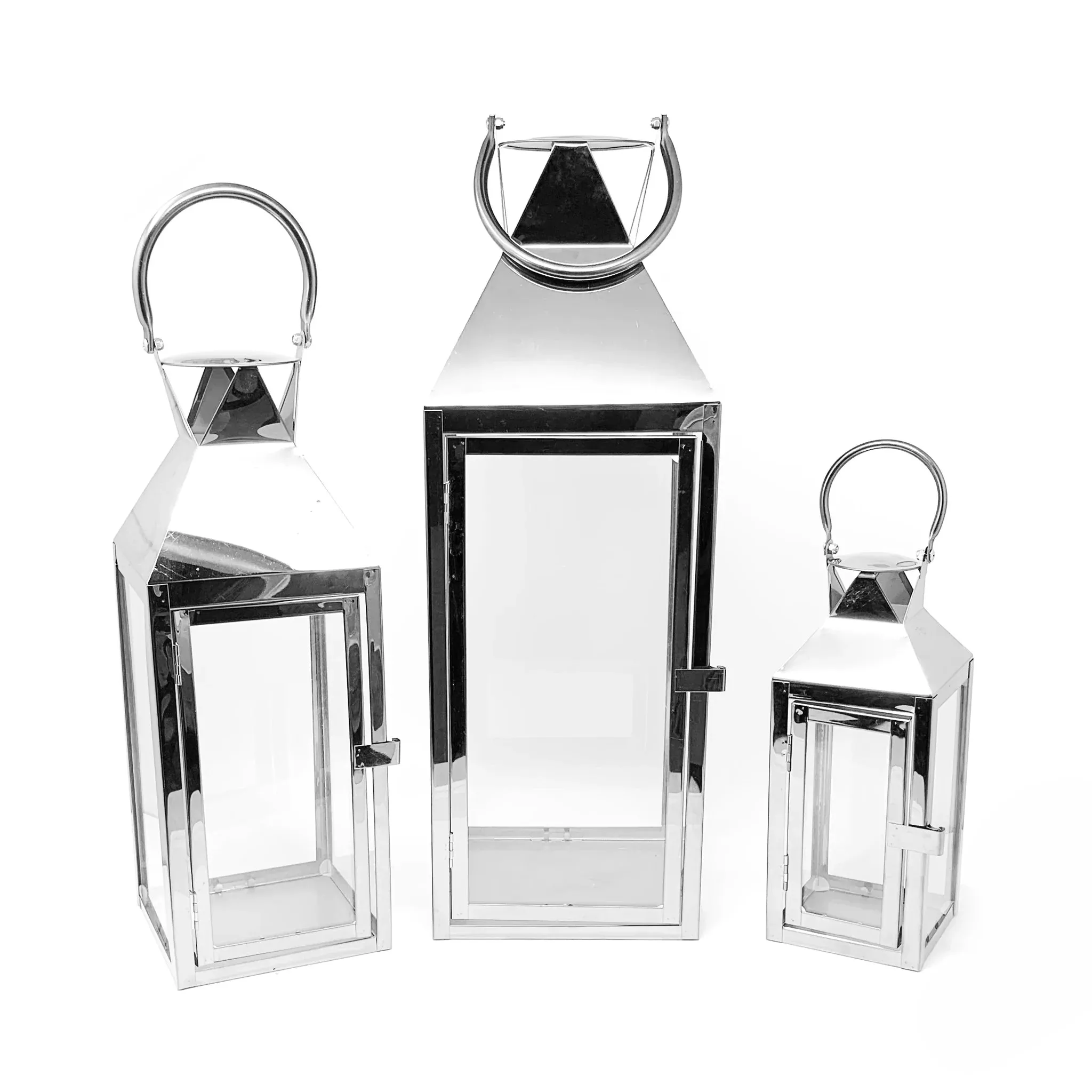 3-PC Hurricane Candle Lantern Set