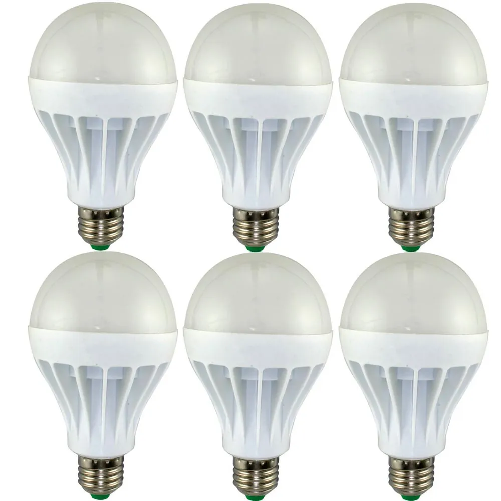 6 LED Light Bulbs Daylight 15 Watt Energy Saver 125 W Replacement Lamp Home Bulb