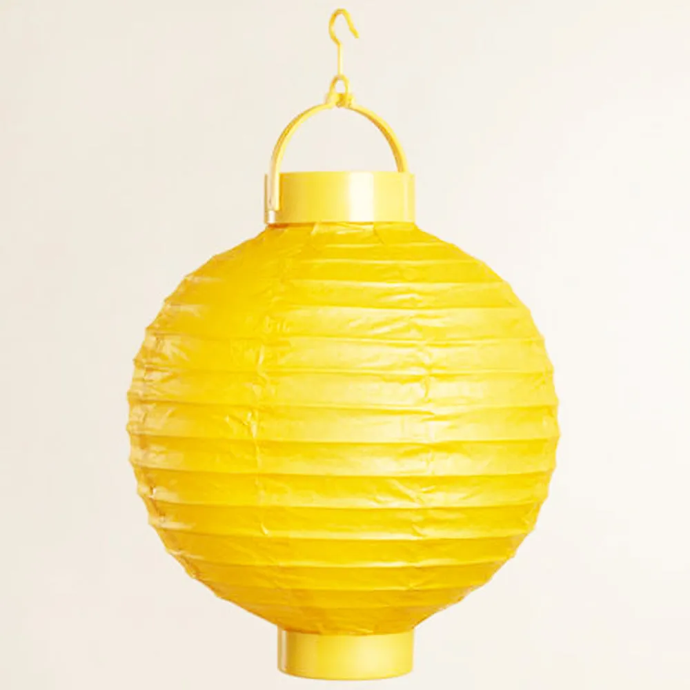 6 Multicolor Round Chinese Paper Led Lanterns Lights Wedding Party Decoration !!