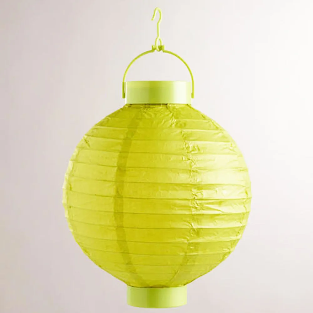 6 Multicolor Round Chinese Paper Led Lanterns Lights Wedding Party Decoration !!