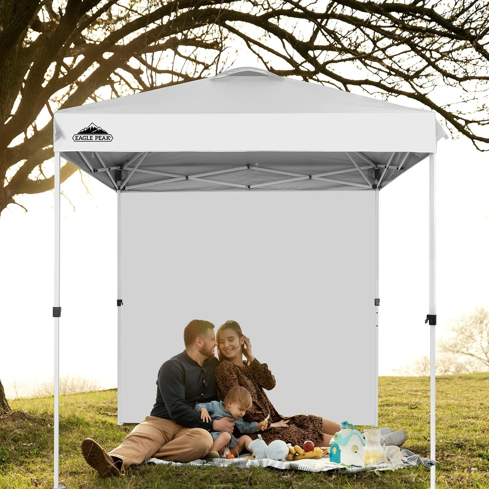 6.6x6.6 Pop Up Canopy Tent with Sidewall