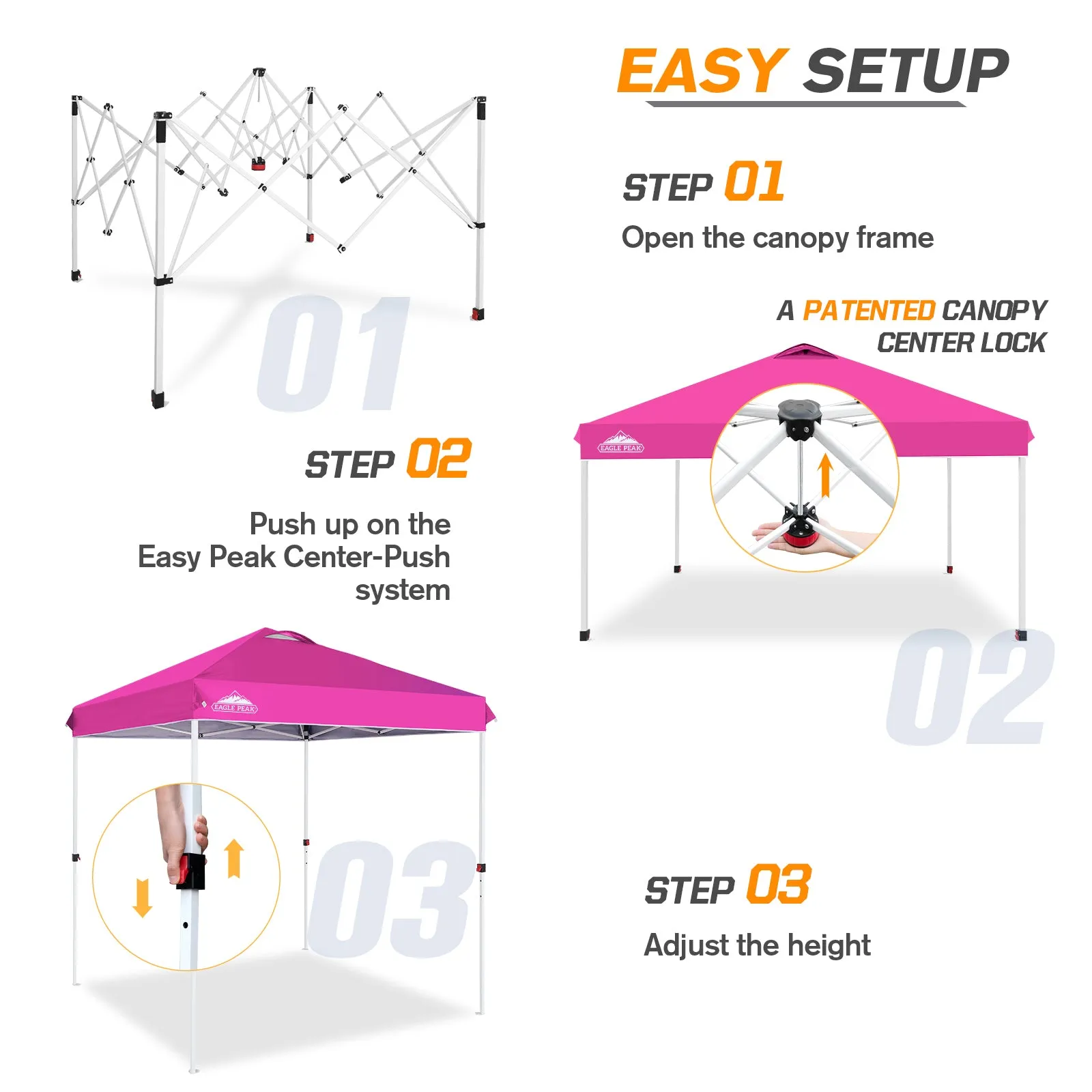 6.6x6.6 Pop Up Canopy Tent