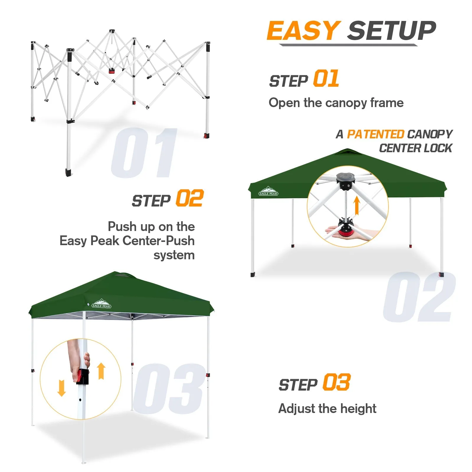 6.6x6.6 Pop Up Canopy Tent