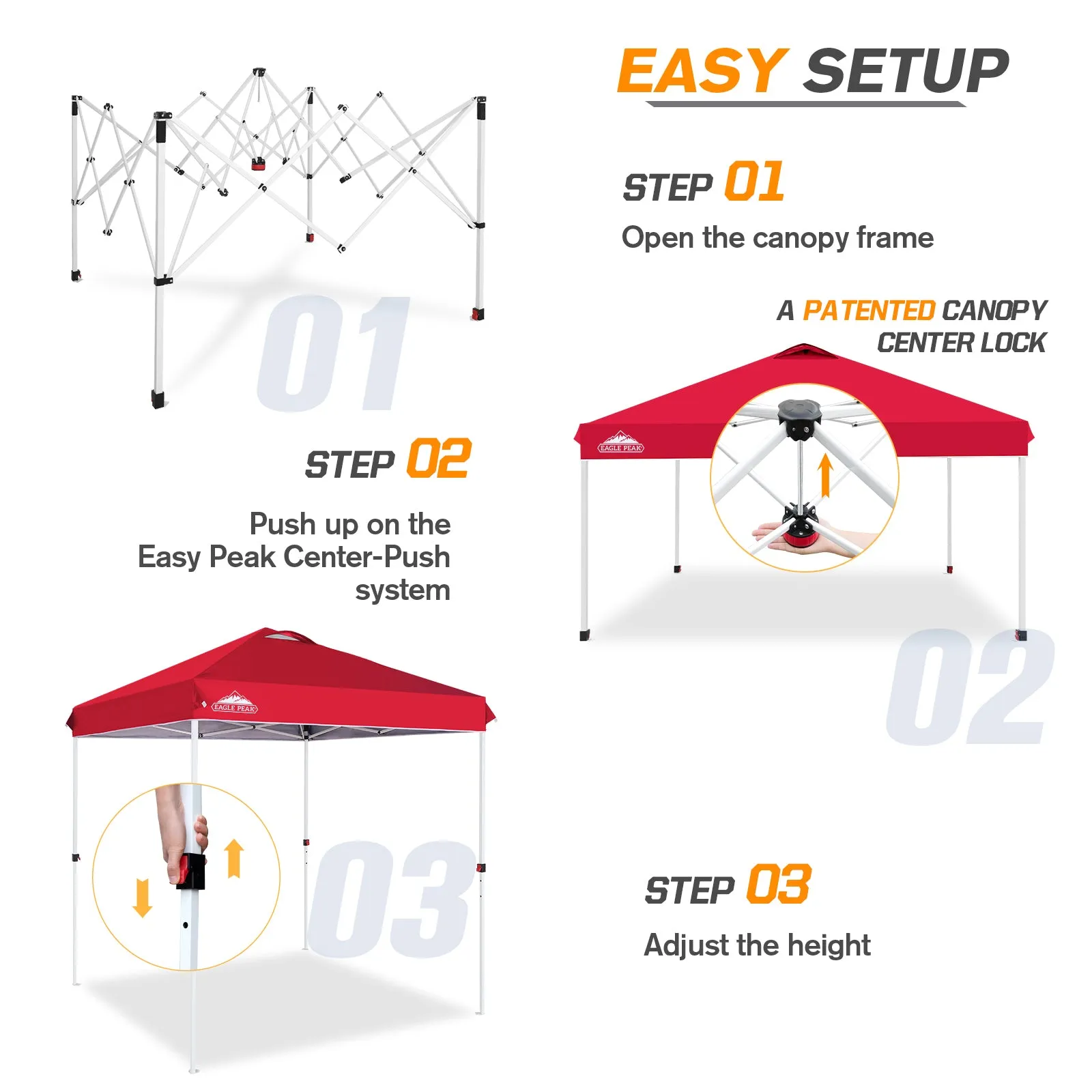 6.6x6.6 Pop Up Canopy Tent