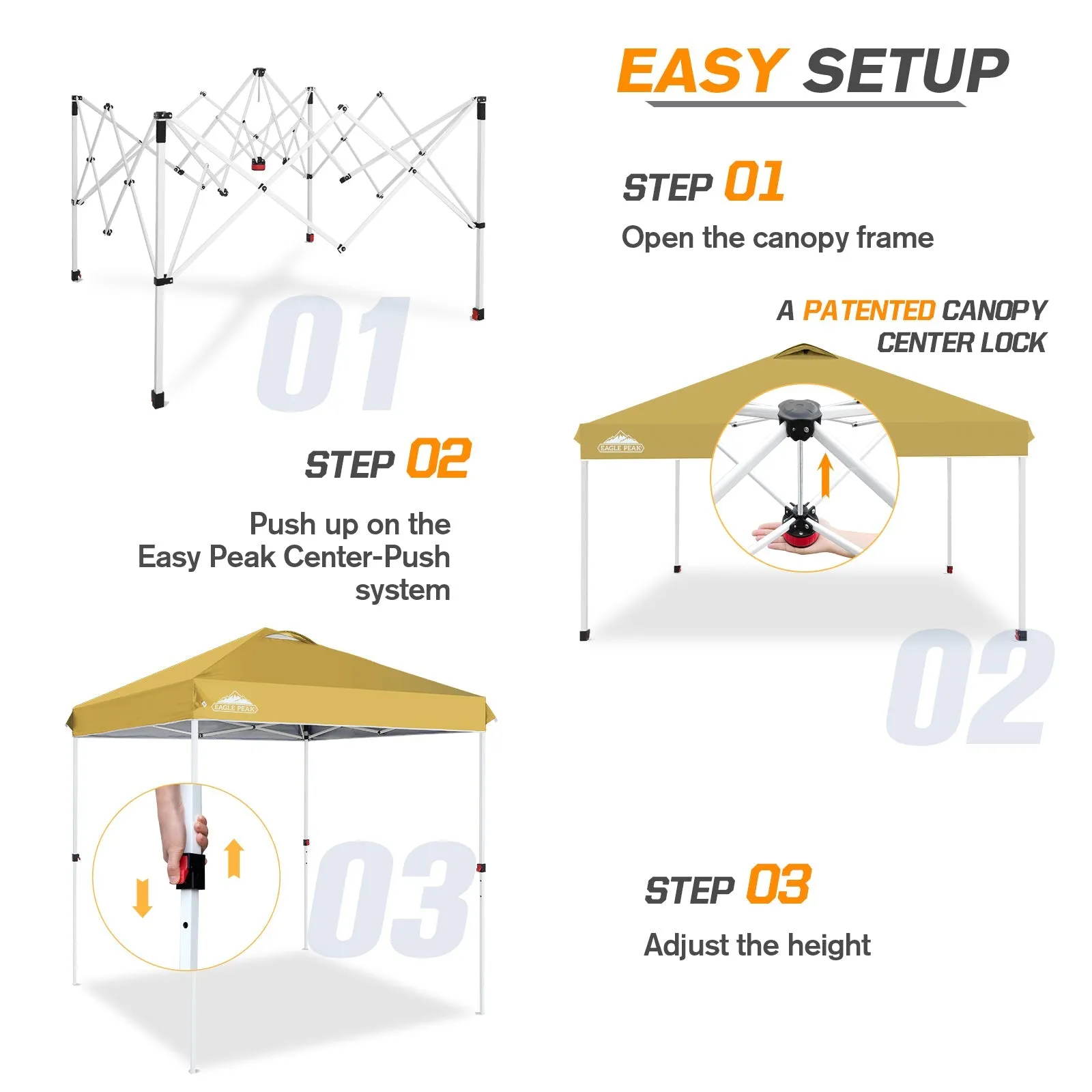6.6x6.6 Pop Up Canopy Tent