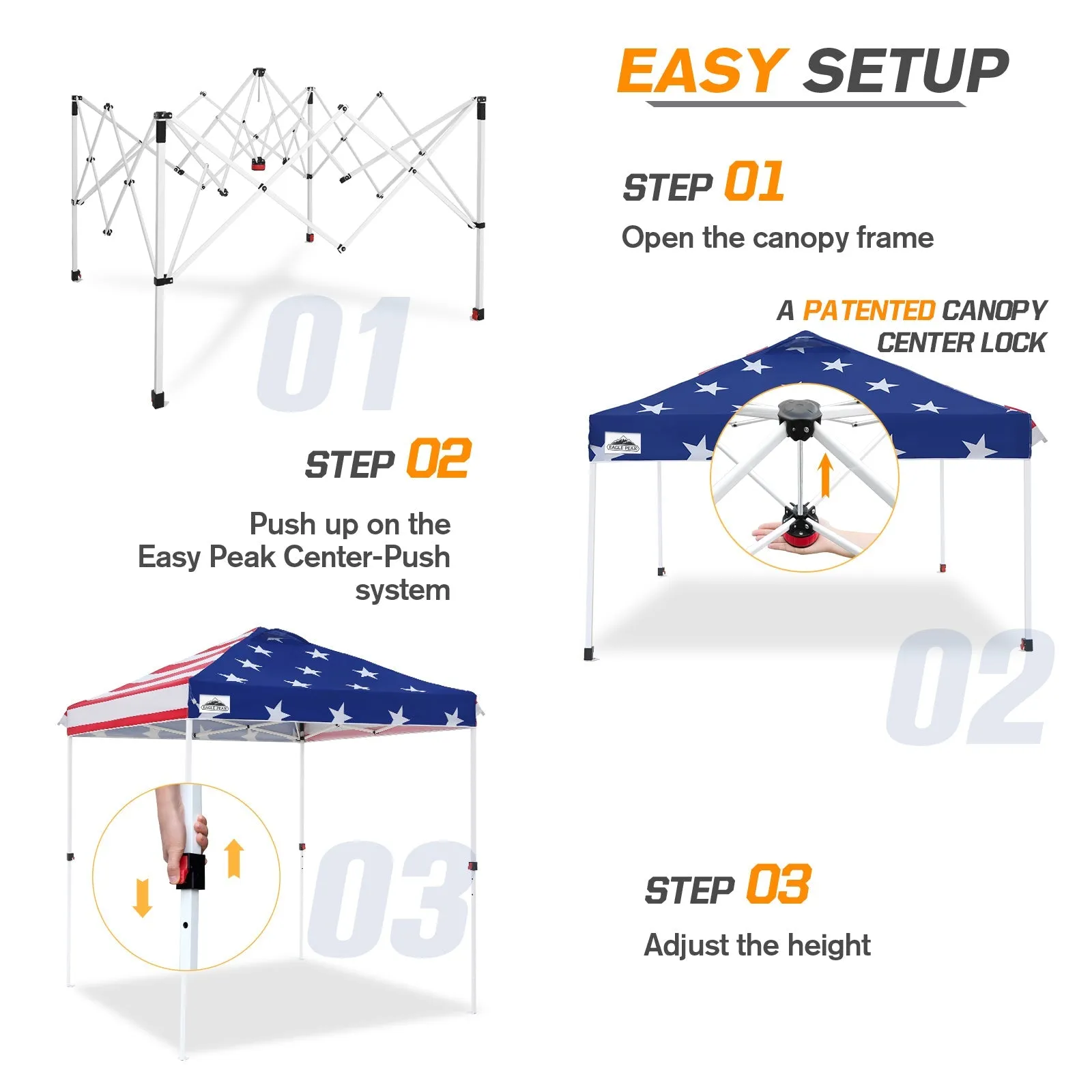 6.6x6.6 Pop Up Canopy Tent