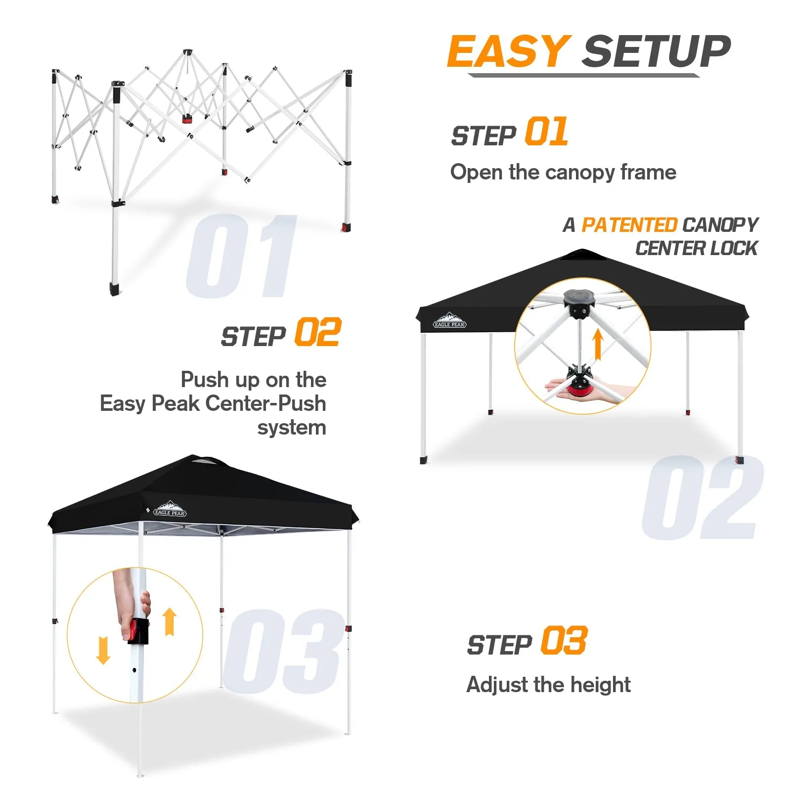 6.6x6.6 Pop Up Canopy Tent