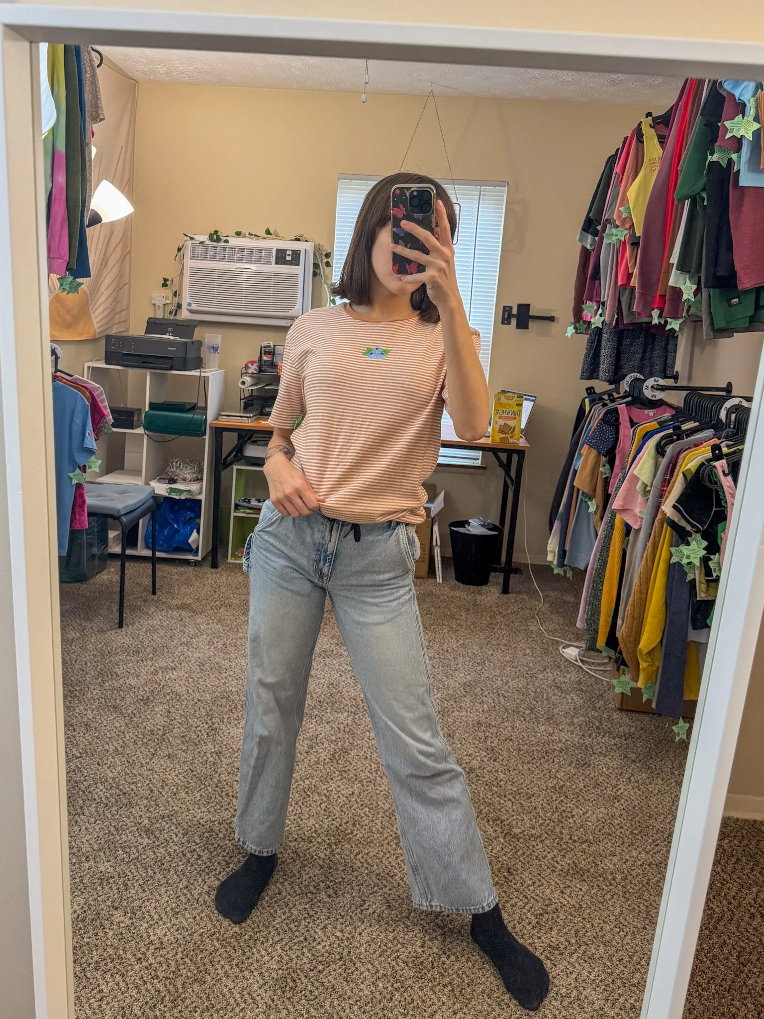 Blueberry Striped Tee S