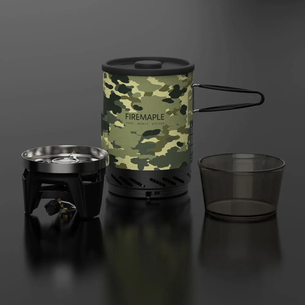 Camouflage Camping Gas Stove Cooking System