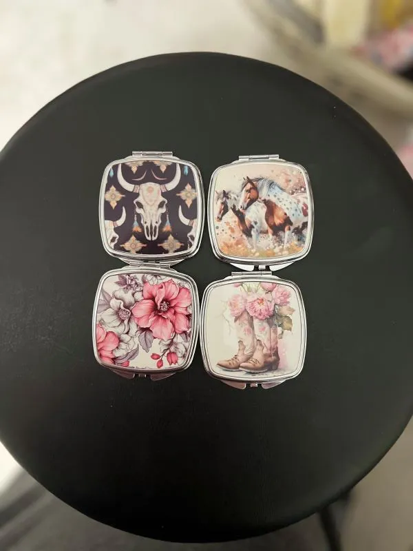 Mirrored Compacts - Square