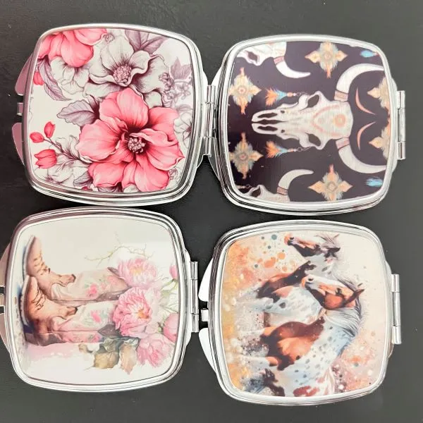 Mirrored Compacts - Square