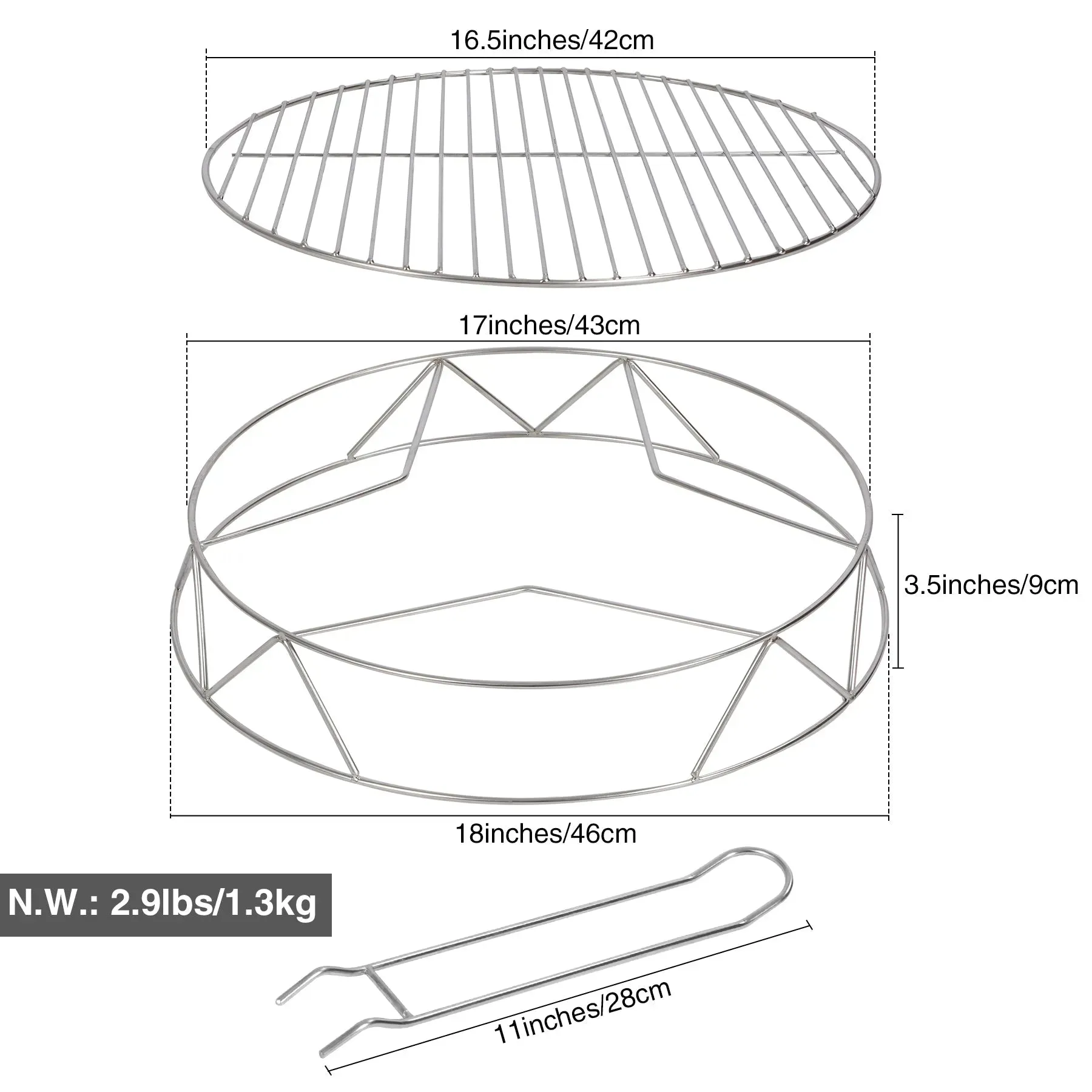 REDCAMP Fire Pit Accessory Kit for Stove