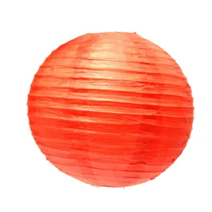 Round Lantern 12 Inch Red