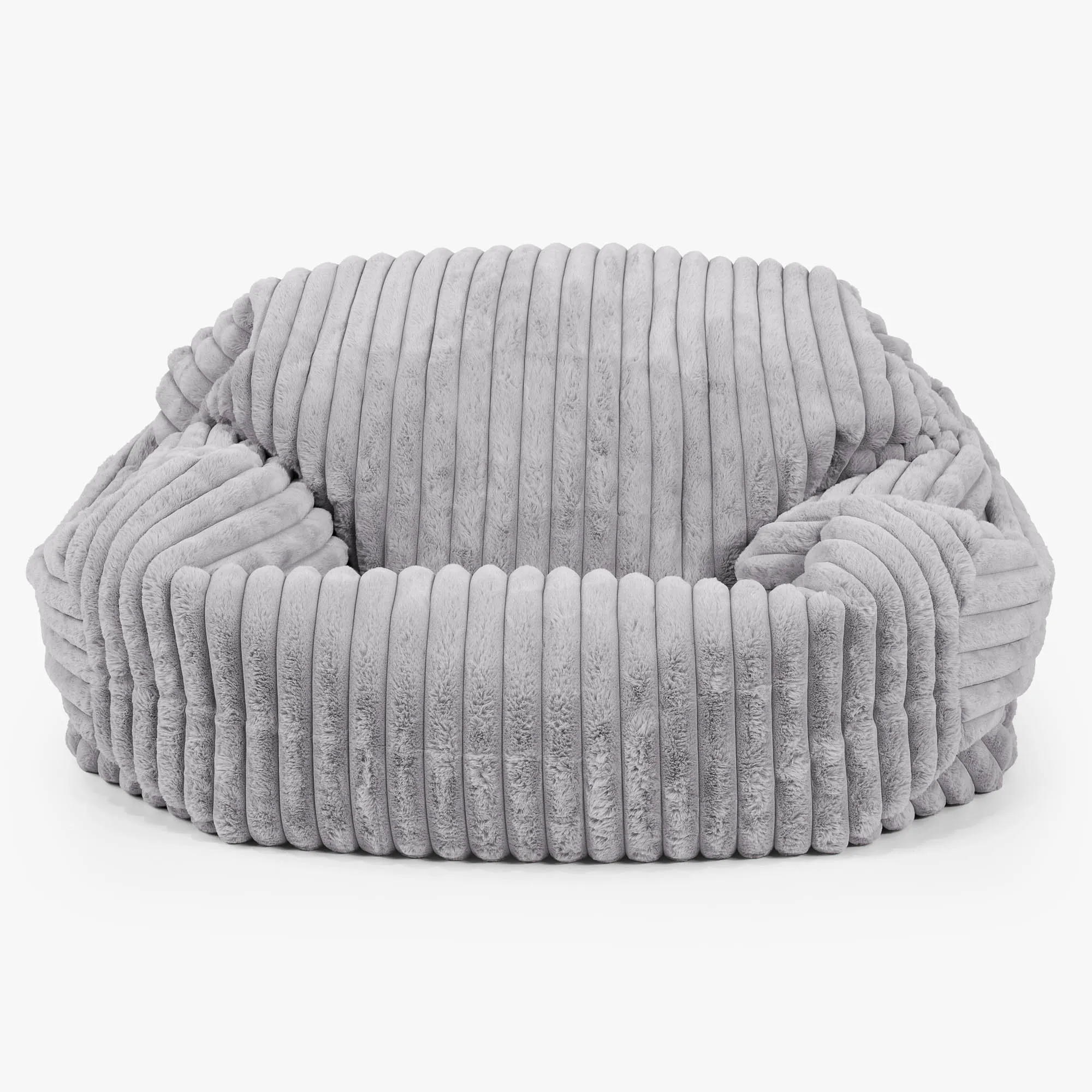 Sabine Bean Bag Sofa - Ultra Plush Cord Grey