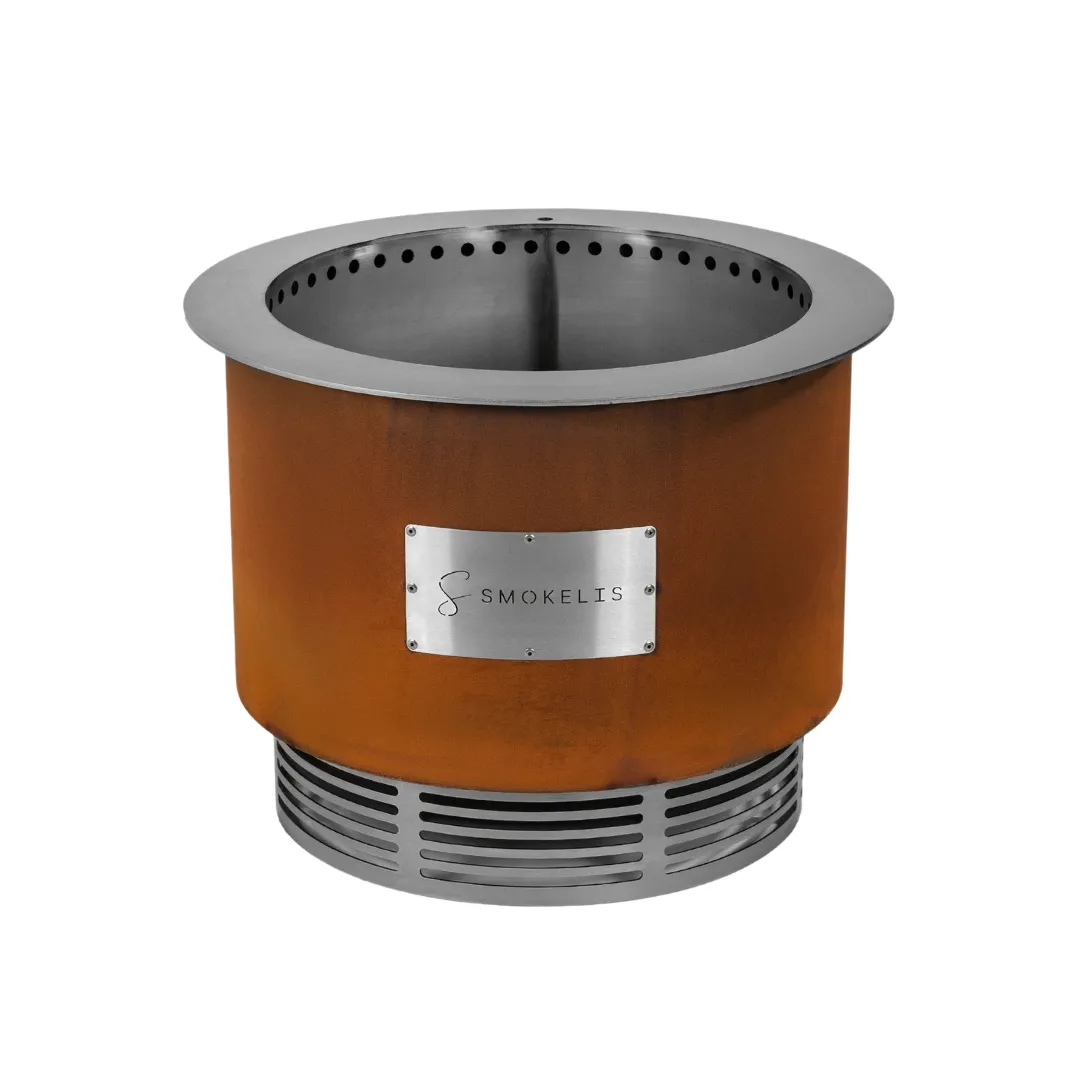 Smokelis Kindle - Corten Stainless Smokeless Fire Pit