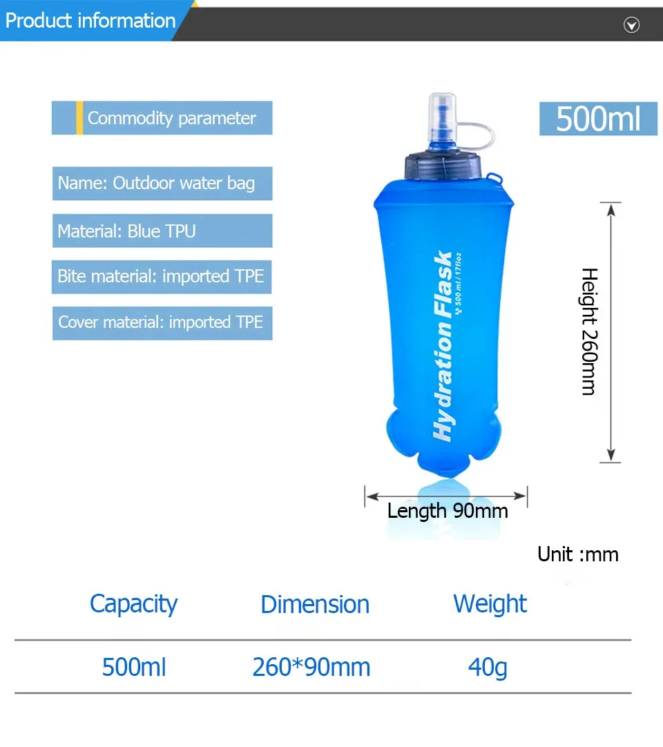 Ultralight Collapsible Hydration Flask