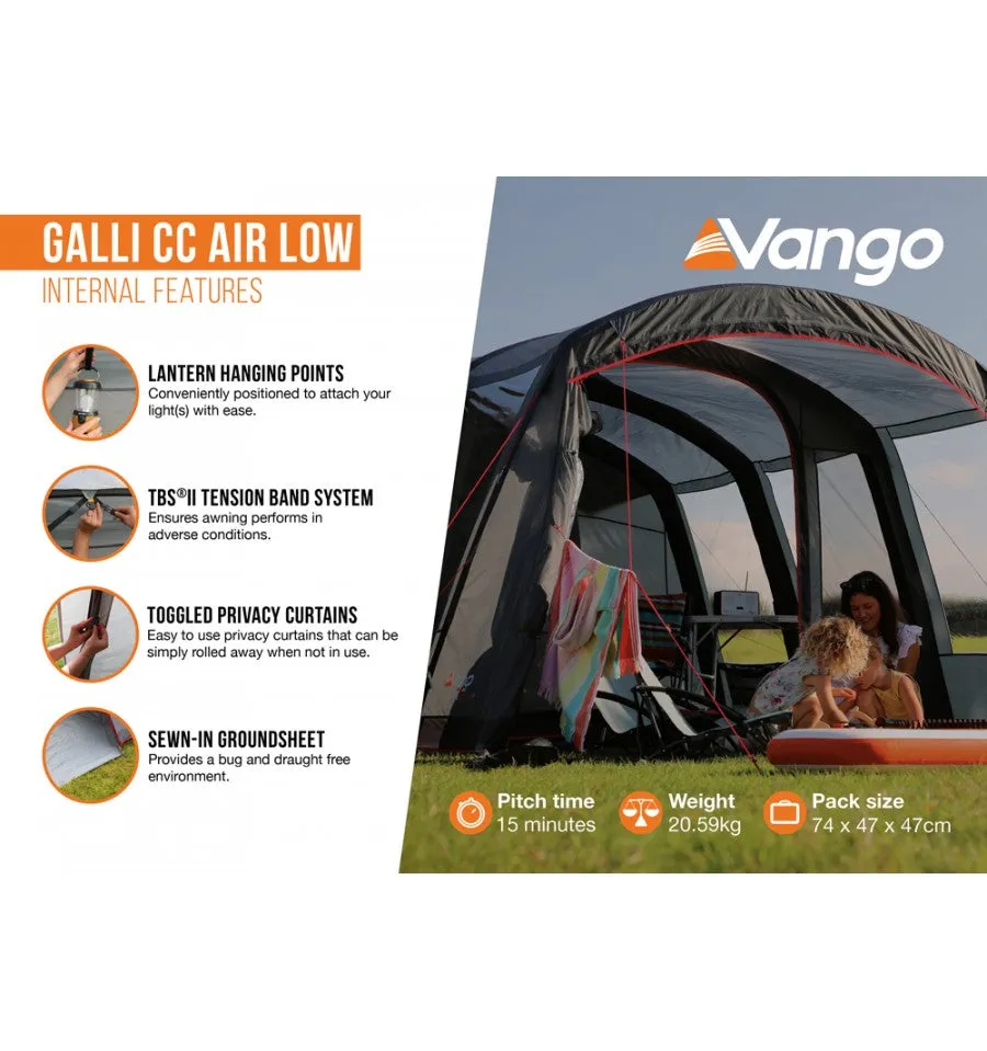 Vango Galli CC Air Inflatable Drive Away Awning - Low