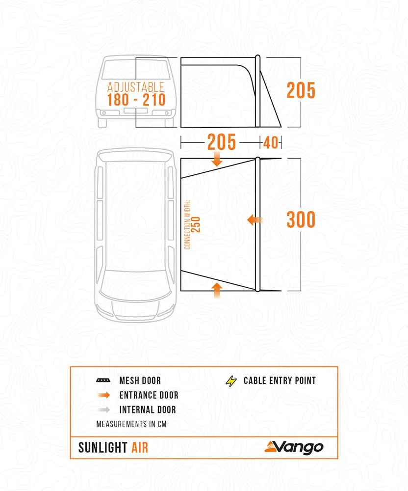 Vango Sunlight Air - Awning / Canopy for Campervans