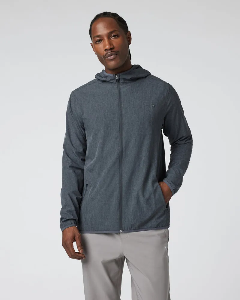 VUORI Outdoor Trainer Shell - DARK PEWTER LINEN TEXTURE