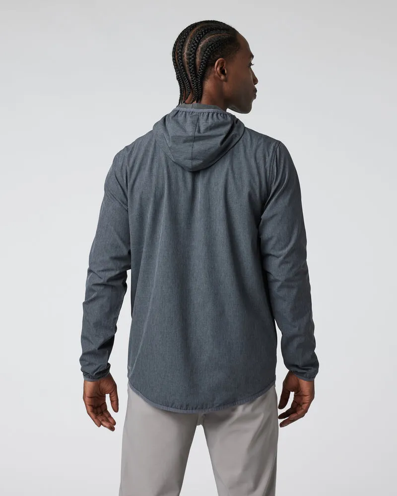 VUORI Outdoor Trainer Shell - DARK PEWTER LINEN TEXTURE