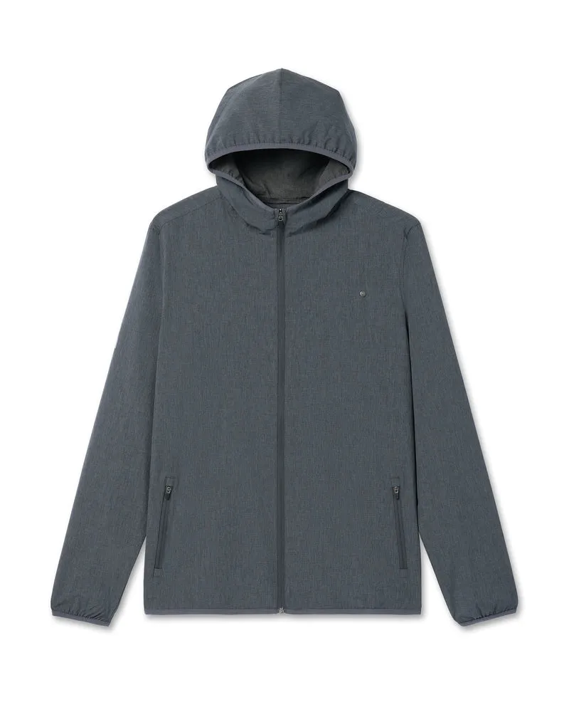 VUORI Outdoor Trainer Shell - DARK PEWTER LINEN TEXTURE