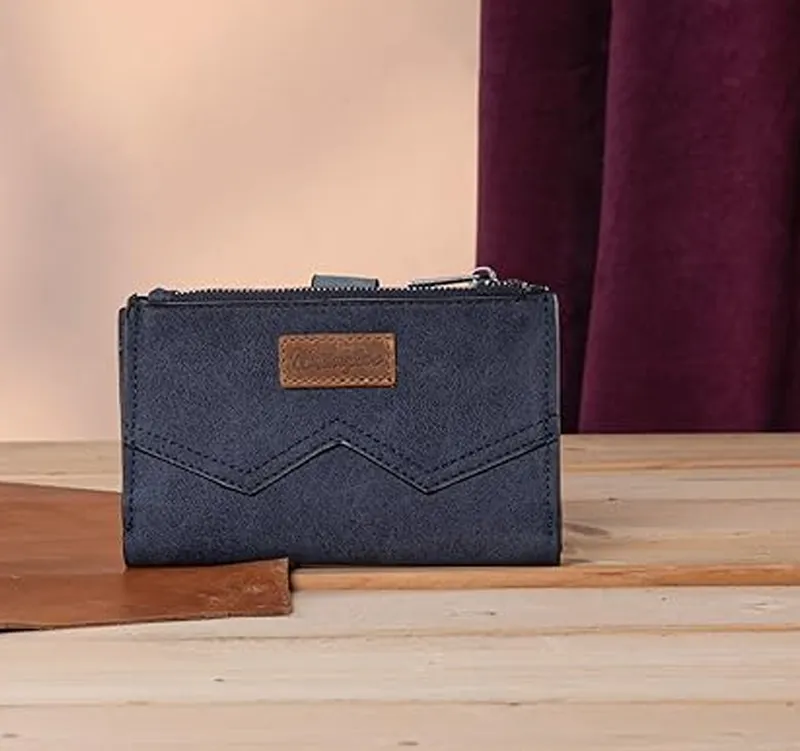 Wrangler "W" Stitch Card Holder Bi-Fold Wallet