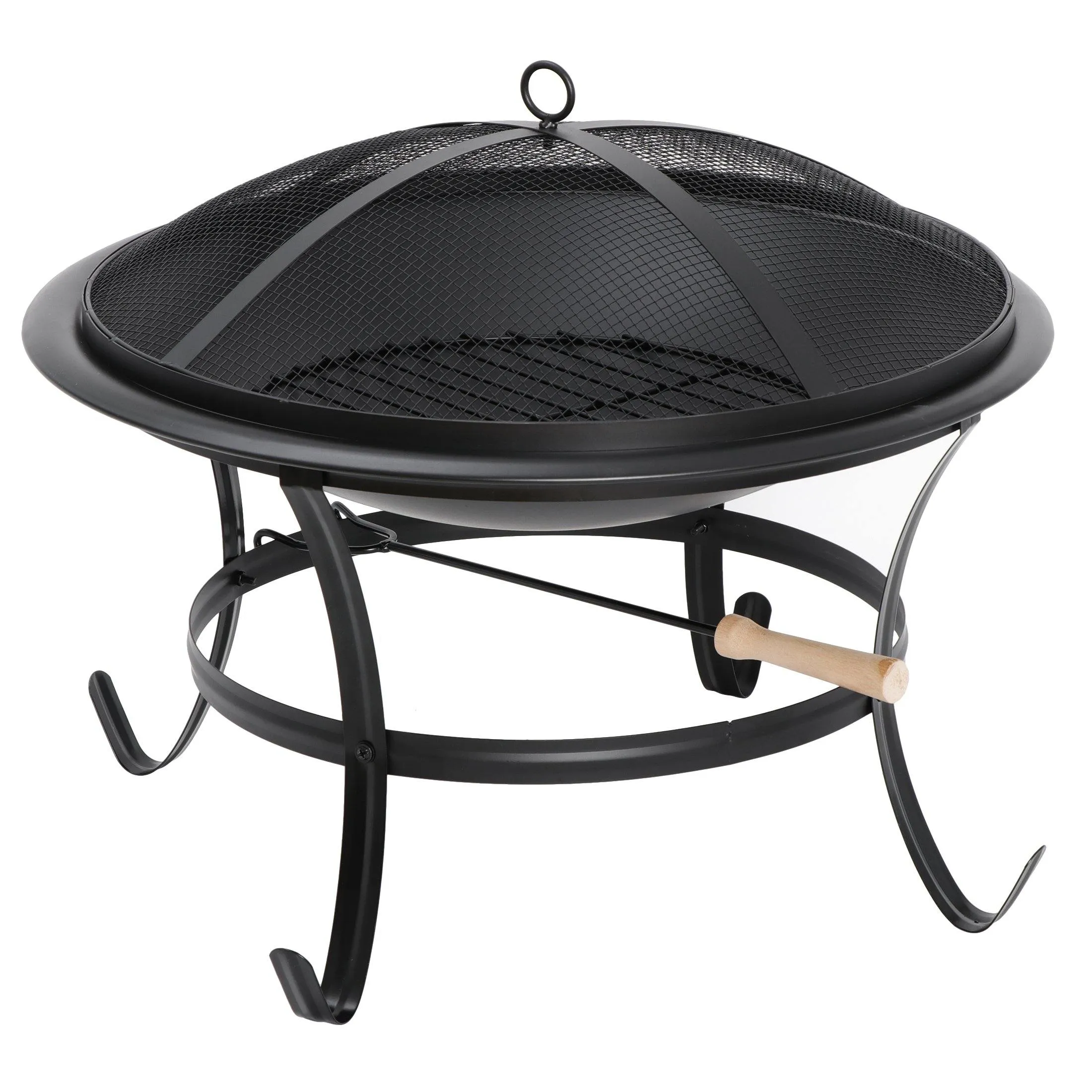 ZENY™ 22’’ Outdoor Fire Pits Patio Fire Bowl BBQ Grill Firepit for Backyard Camping Picnic Bonfires